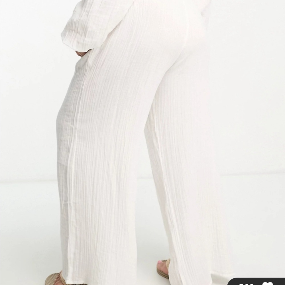 ASOS White Linen Pant